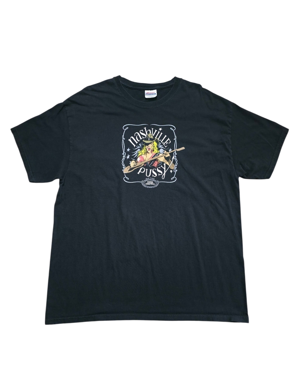 Black Graphic Tee - Band Logo Shirt
